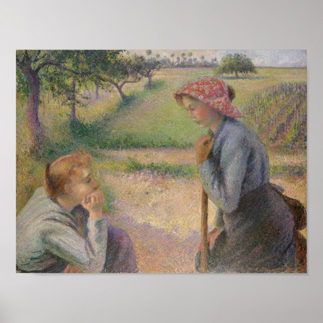 Affiche Deux jeunes femmes paysannes (Devant)