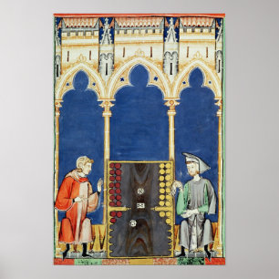 Affiche Deux joueurs de jacquet