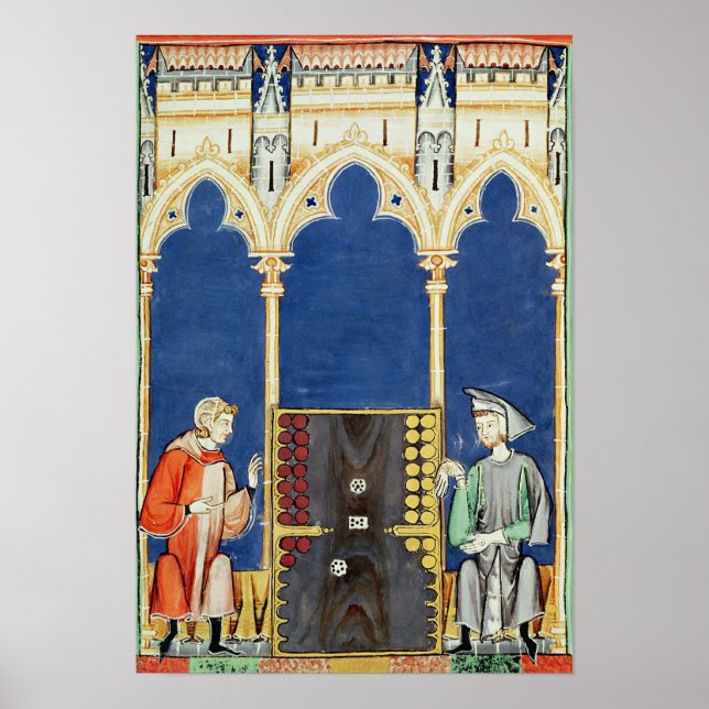 Affiche Deux joueurs de jacquet (Devant)