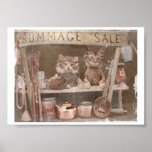 Affiche Deux Kitties à vendre à l'achat