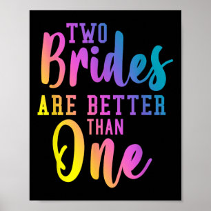 Affiche Deux Mariées Sont Meilleures Qu'Une Lgb Mariage Le