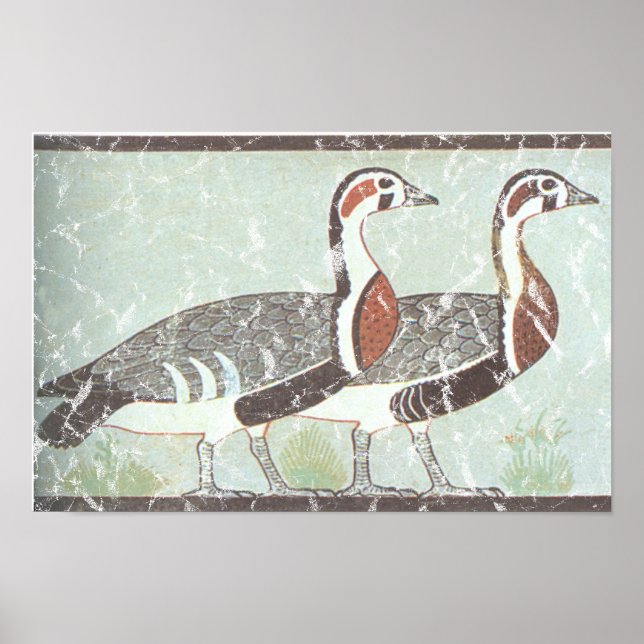 Affiche Deux oies (Devant)