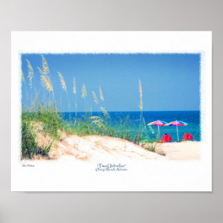 Affiche Deux parapluies