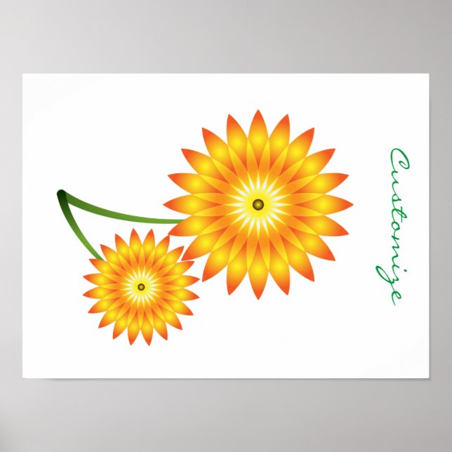 Affiche Deux Plantes de tournesol Thunder_Cove (Devant)