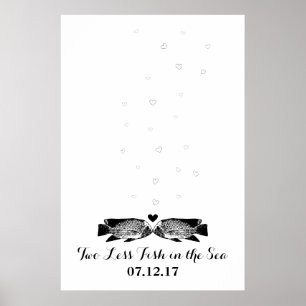 Affiche Deux Poissons de moins dans la mer Empreinte d'ima