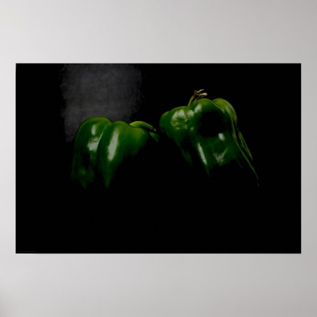 Affiche Deux poivrons verts wapcna (Devant)