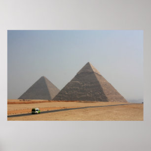 Affiche Deux premières pyramides de Gizeh