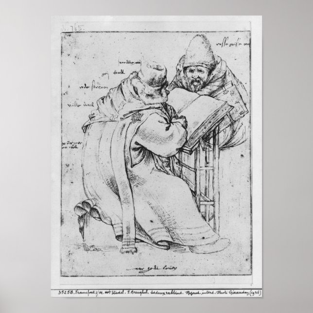 Affiche Deux rabbins (Devant)