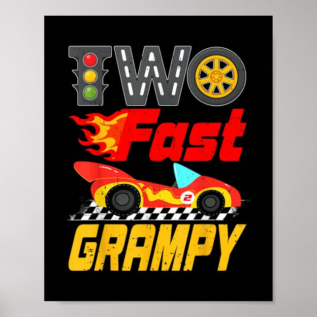 Affiche Deux Rapide Grampy Pit Crew Racw famille de voitur (Devant)