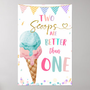 Affiche Deux Scoops valent mieux qu'un signe