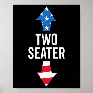 Affiche Deux sièges Usa 4 Juillet 2024 White Trash Party A