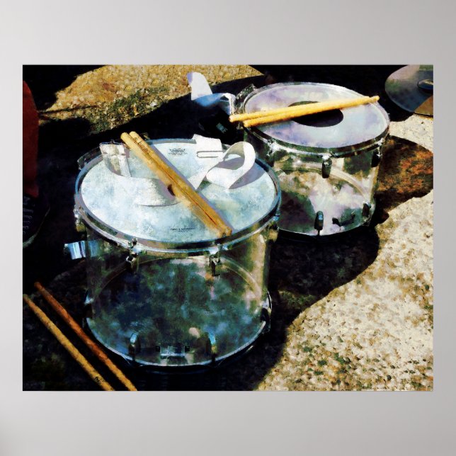 Affiche Deux Snare Drums (Devant)