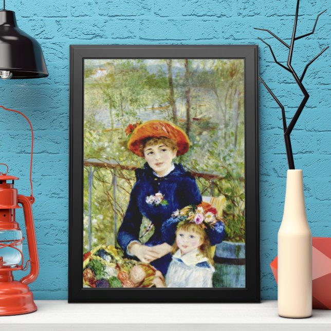 Affiche Deux Soeurs (En Terrasse) De Pierre Renoir (Créateur téléchargé)