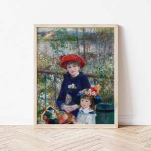 Affiche Deux Soeurs (En Terrasse)   Renoir