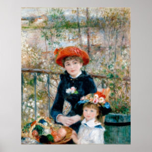 Affiche Deux Soeurs - Renoir Impressionniste