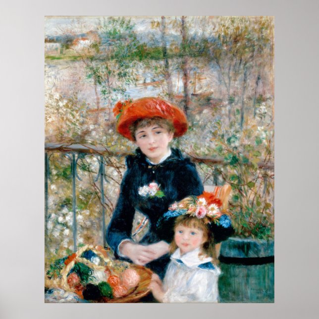 Affiche Deux Soeurs - Renoir Impressionniste (Devant)
