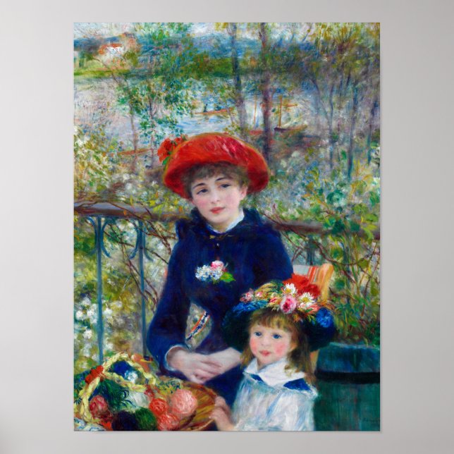 Affiche Deux Soeurs, Sur la terrasse de Renoir (Devant)