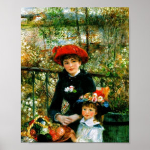 Affiche Deux Sœurs sur la terrasse par Renoir