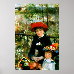 Affiche Deux Sœurs sur la terrasse par Renoir