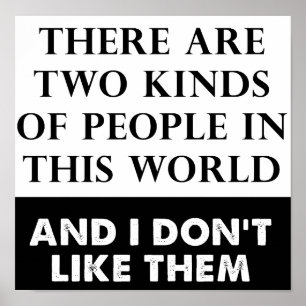 Affiche Deux sortes d'affiche drôle de haine