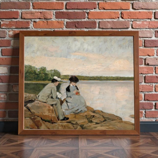 Affiche Deux sur la plage, Arvid Liljelund (Créateur téléchargé)