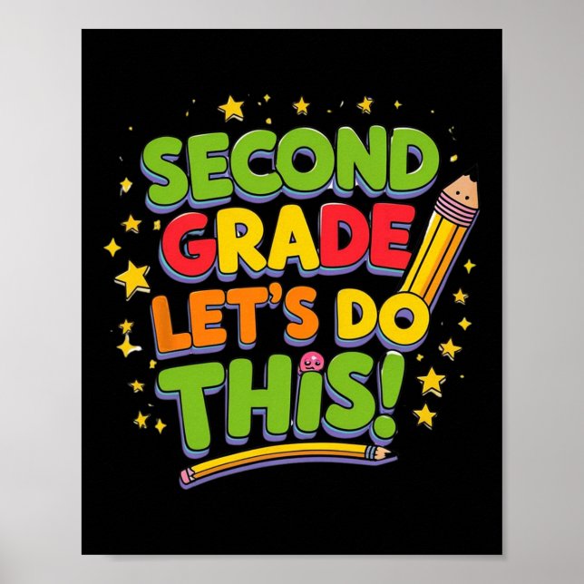 Affiche Deuxième année Faisons ça à nouveau à l'école (Devant)