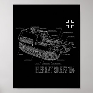 Affiche Deuxième Guerre mondiale Allemand Anti-Tank Destro