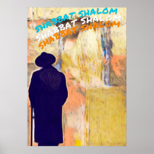 Affiche Devant le mur shabbat shalom