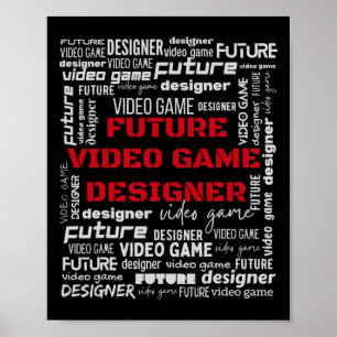 Affiche Développeur de jeu vidéo Futur concepteur de jeu v
