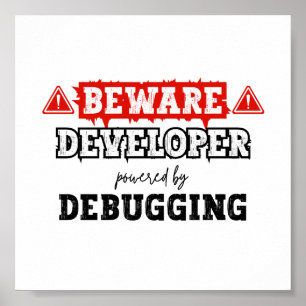 Affiche Développeur optimisé par le débogage Programmati