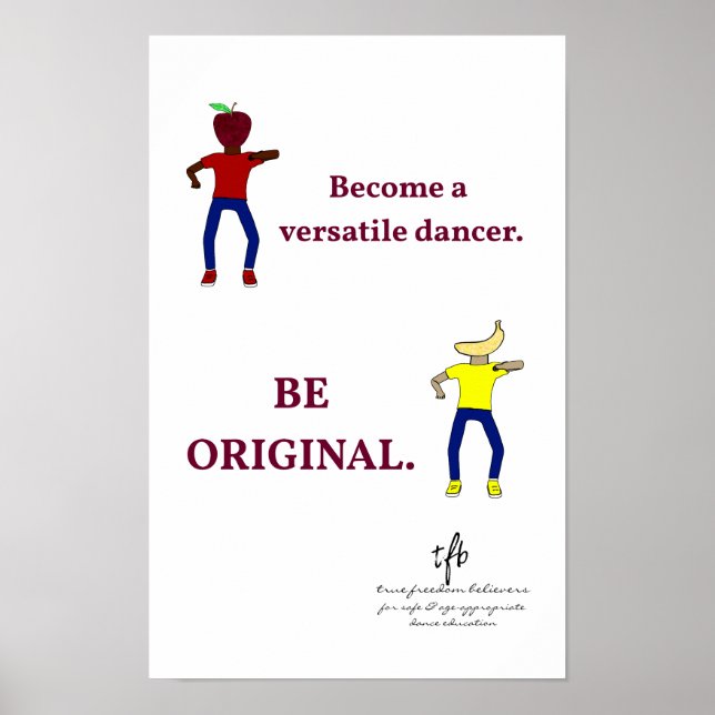 Affiche Devenez une danseuse polyvalente blanche (Devant)