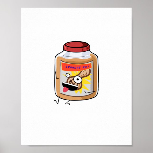 Affiche Devenir fou, thème beurre de cacahuète (Devant)
