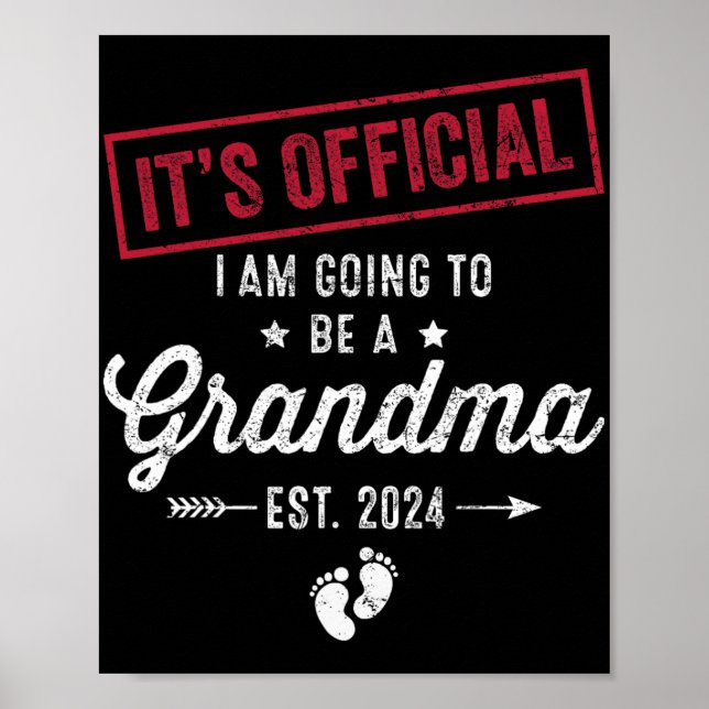 Affiche Devenir Grand-Mère Premier Jour Des Mères Pour Gra (Devant)