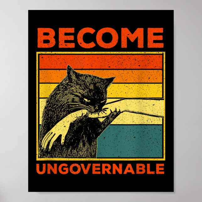 Affiche Devenir ingouvernable - Black Cat Mâle de morsure  (Devant)