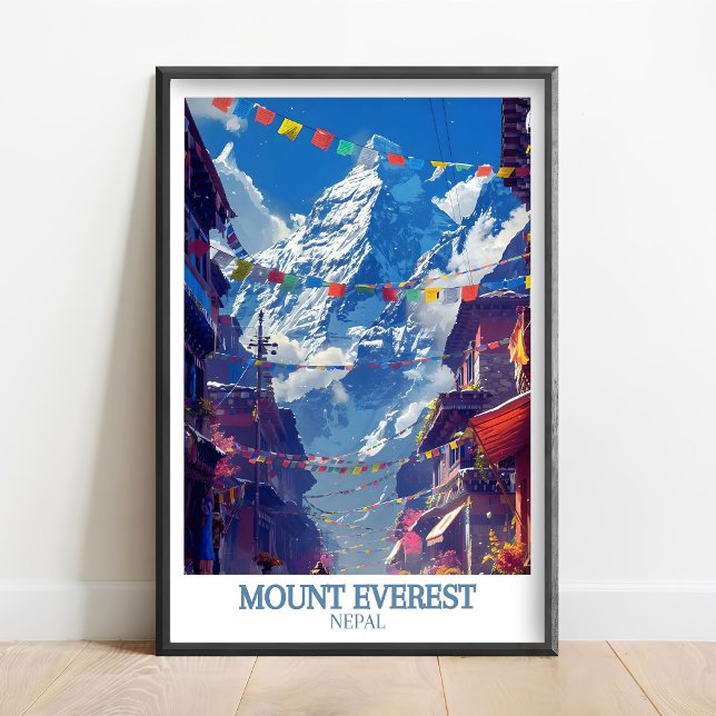 Affiche d'Everest - Poster du camp de base d'Evere (Créateur téléchargé)