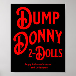 Affiche Déverser Donny 2 Poupées Deux Poupées Trump Droits