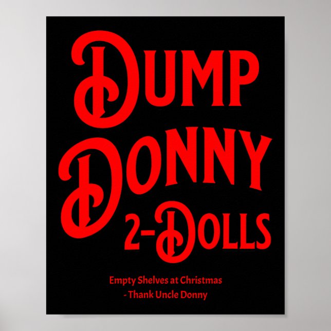 Affiche Déverser Donny 2 Poupées Deux Poupées Trump Droits (Devant)