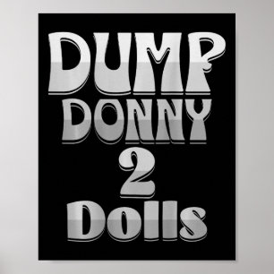Affiche Déverser Donny 2 Poupées Deux Poupées Trump Tarifs
