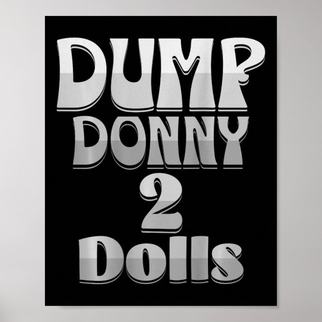 Affiche Déverser Donny 2 Poupées Deux Poupées Trump Tarifs (Devant)