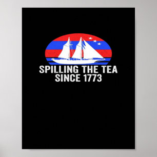 Affiche Déverser Le Thé Depuis 1773 Classique