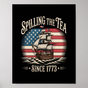 Affiche Déverser Le Thé Depuis 1773 Mème Drôle