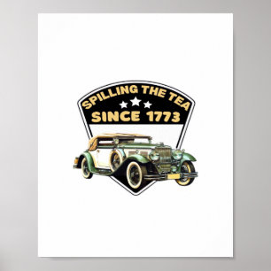 Affiche Déverser Le Thé Depuis 1773 Premium
