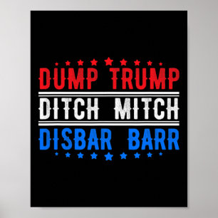 Affiche Déverser Trump Abandonner Mitch Disr Rr Couleur Du