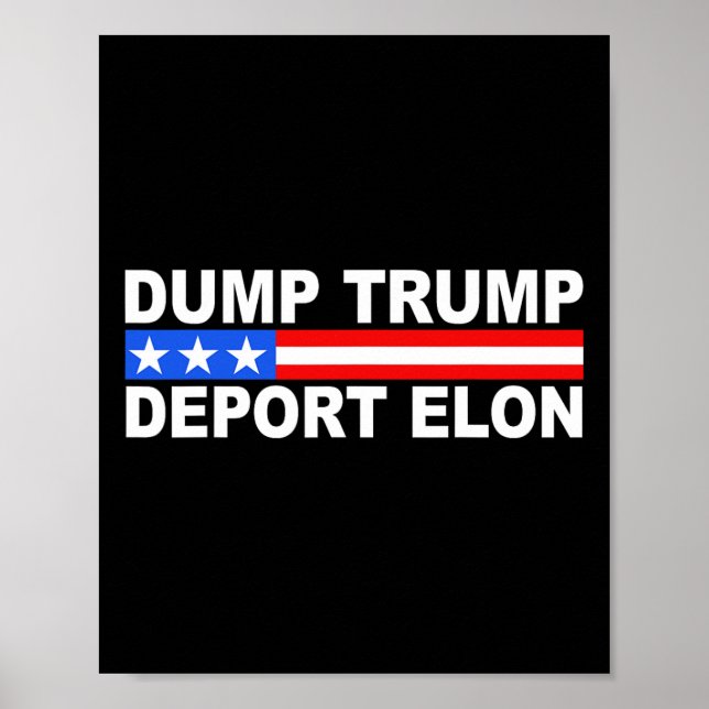 Affiche Déverser Trump Déporter Elon 50501  (Devant)