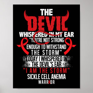 Affiche Devil2- Anémie de la faucille Soutien de sensibili