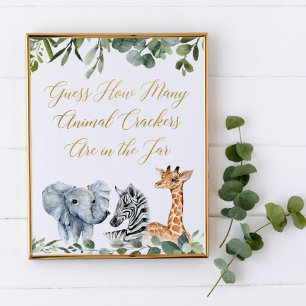 Affiche Devine combien de crackers animaux signe de jeu