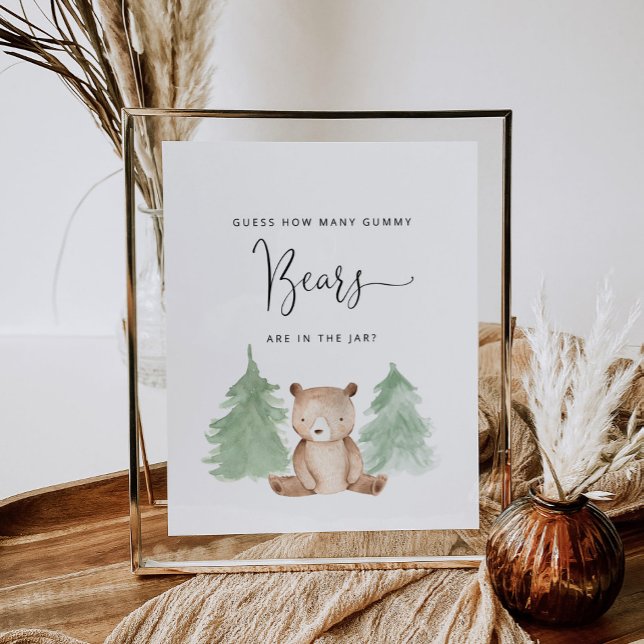 Affiche Devine combien d'ours gummy sont dans le bocal (Créateur téléchargé)