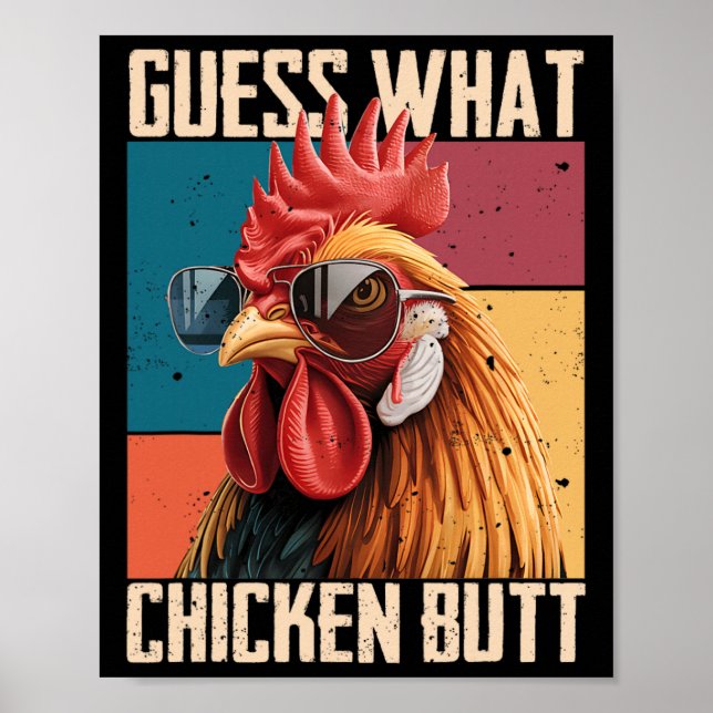 Affiche Devinez A Quel Poulet B Utt Coq Sungles Ferme Po (Devant)