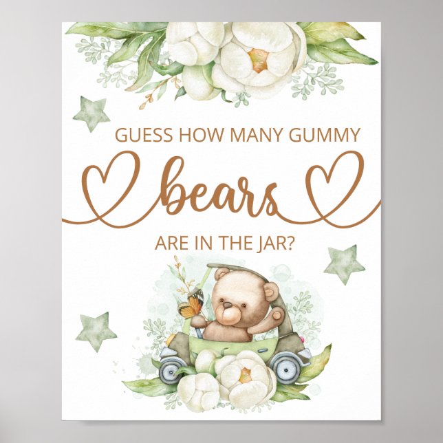 Affiche Devinez combien d'affiches d'ours (Devant)