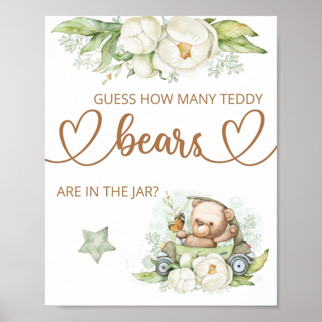 Affiche Devinez combien d'affiches nounours (Devant)